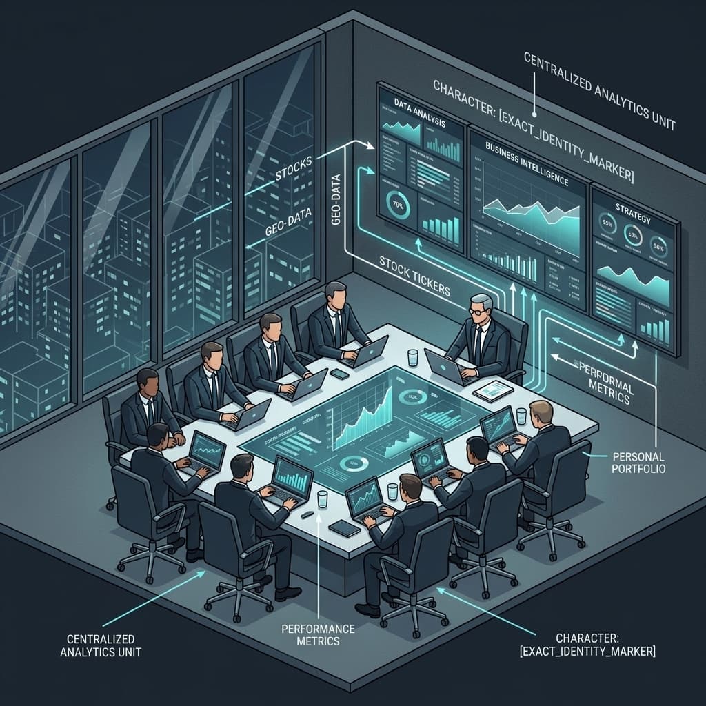 The Board in Isometric Systems Diorama style.