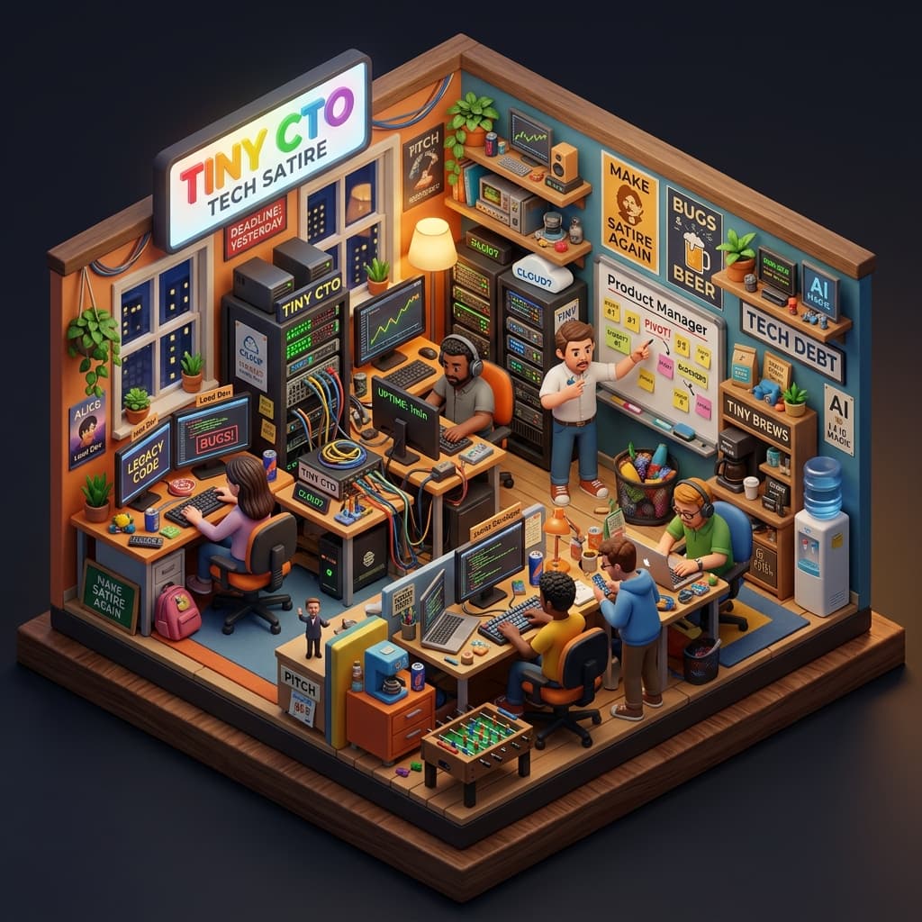 The Vendor Team in Isometric Systems Diorama style.
