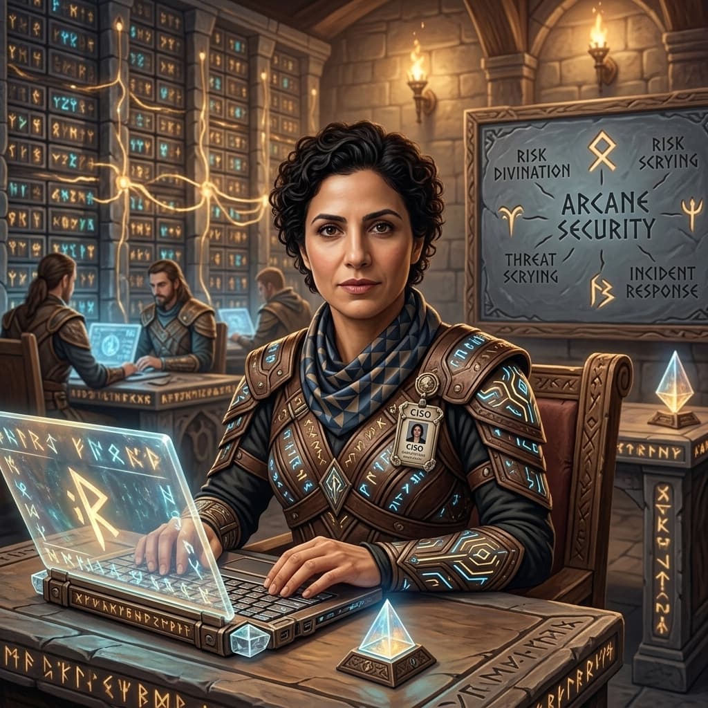 The CISO in Middle World Fantasy style.