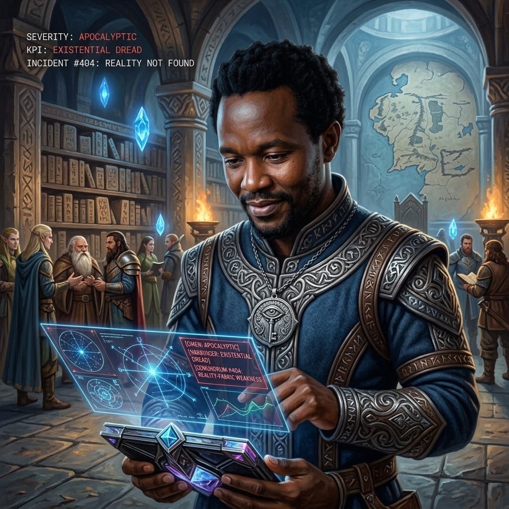 The Customer in Middle World Fantasy style.