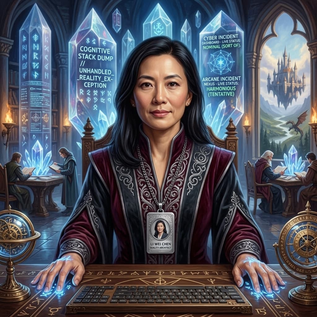 The General Counsel in Middle World Fantasy style.