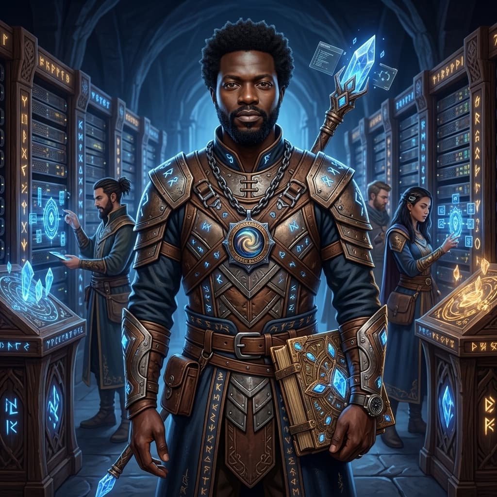 The Platform Engineer in Middle World Fantasy style.