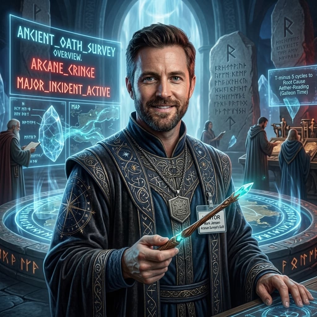 The Sales Engineer in Middle World Fantasy style.