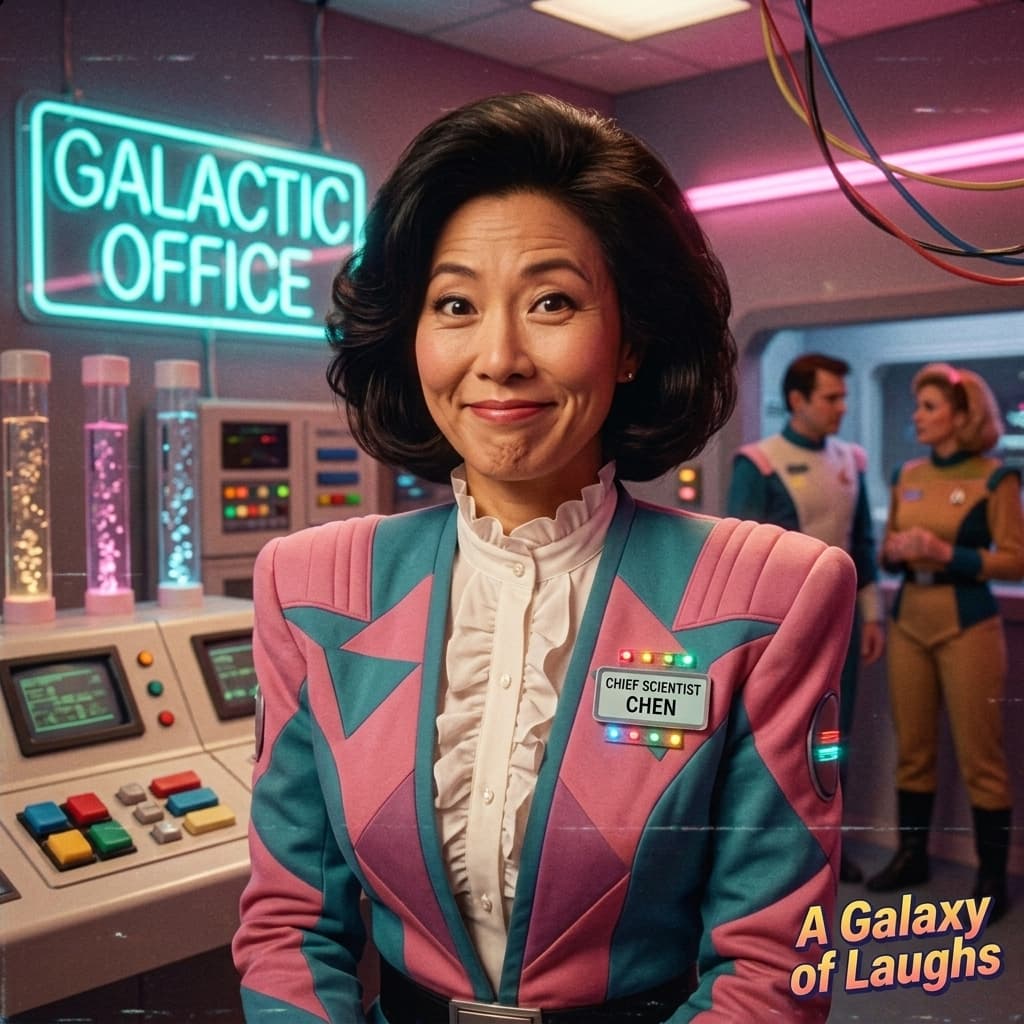 The General Counsel in Retro Sci-Fi Sitcom style.