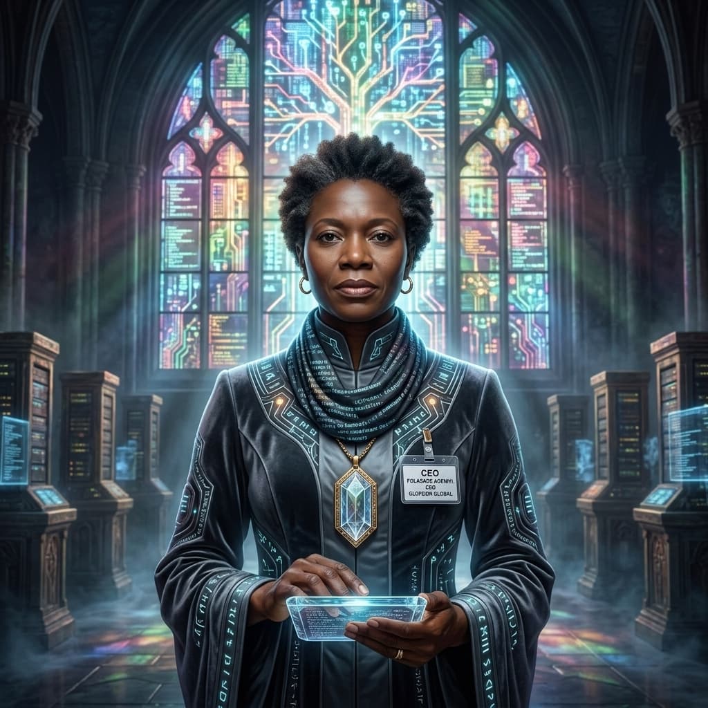 The CEO in Sacred Systems Sanctuary style.
