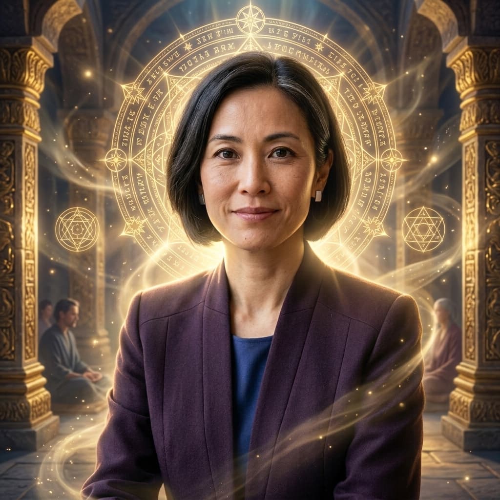 The Design Director in Sacred Systems Sanctuary style.