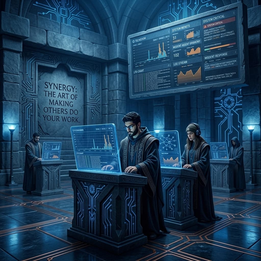 The Developer Community in Sacred Systems Sanctuary style.
