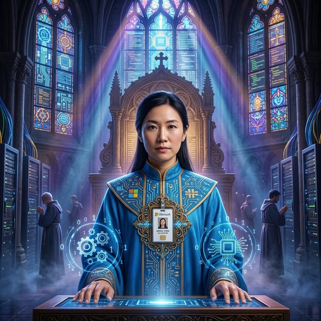 The QA Engineer in Sacred Systems Sanctuary style.