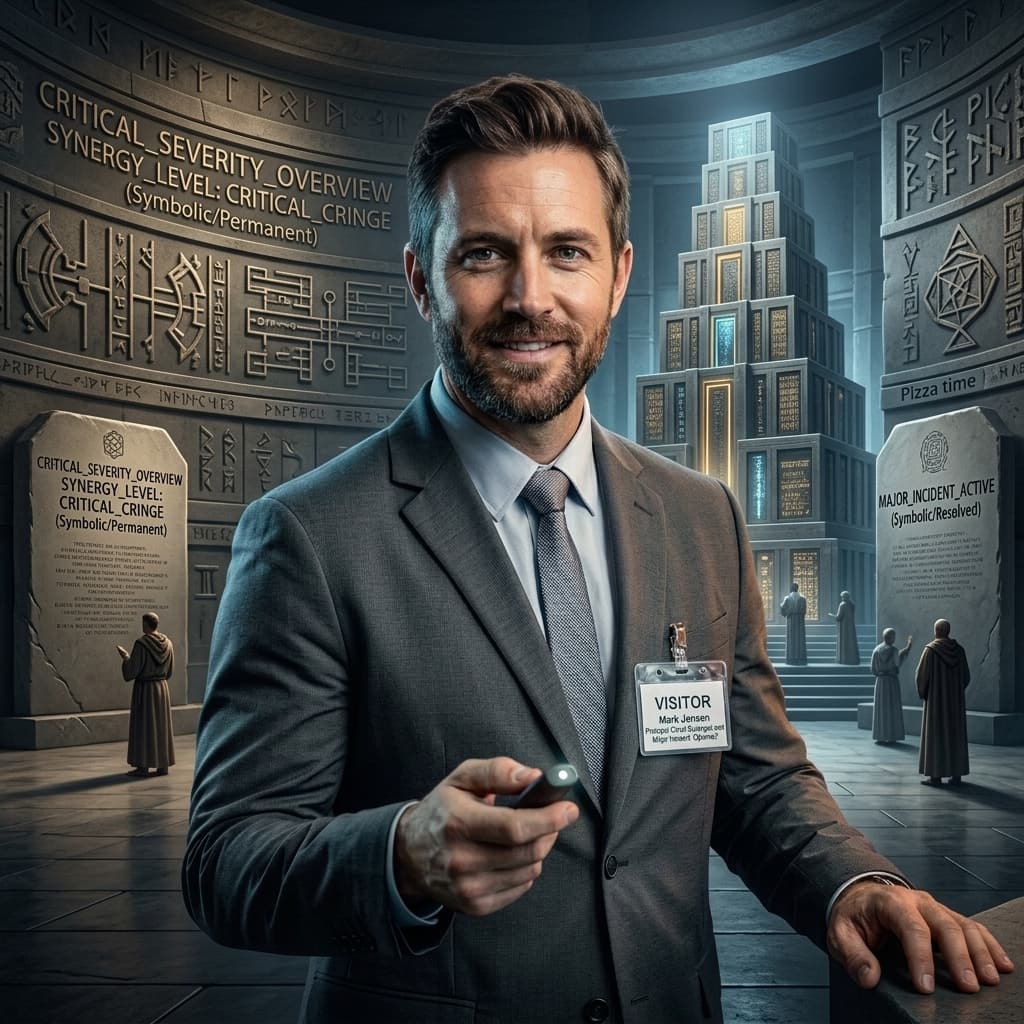 The Sales Engineer in Sacred Systems Sanctuary style.