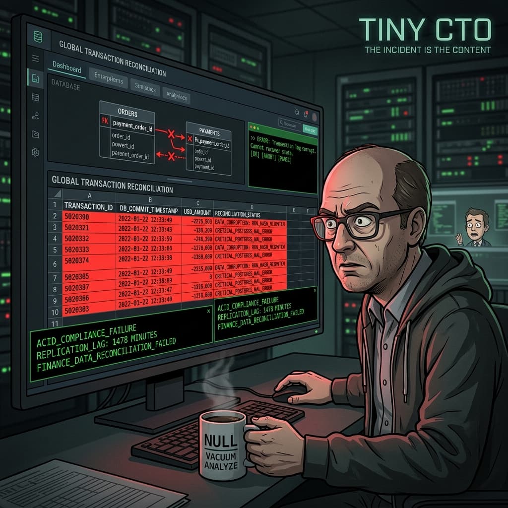 The Incident Was Reproducible in Finance — Tiny CTO episode thumbnail.