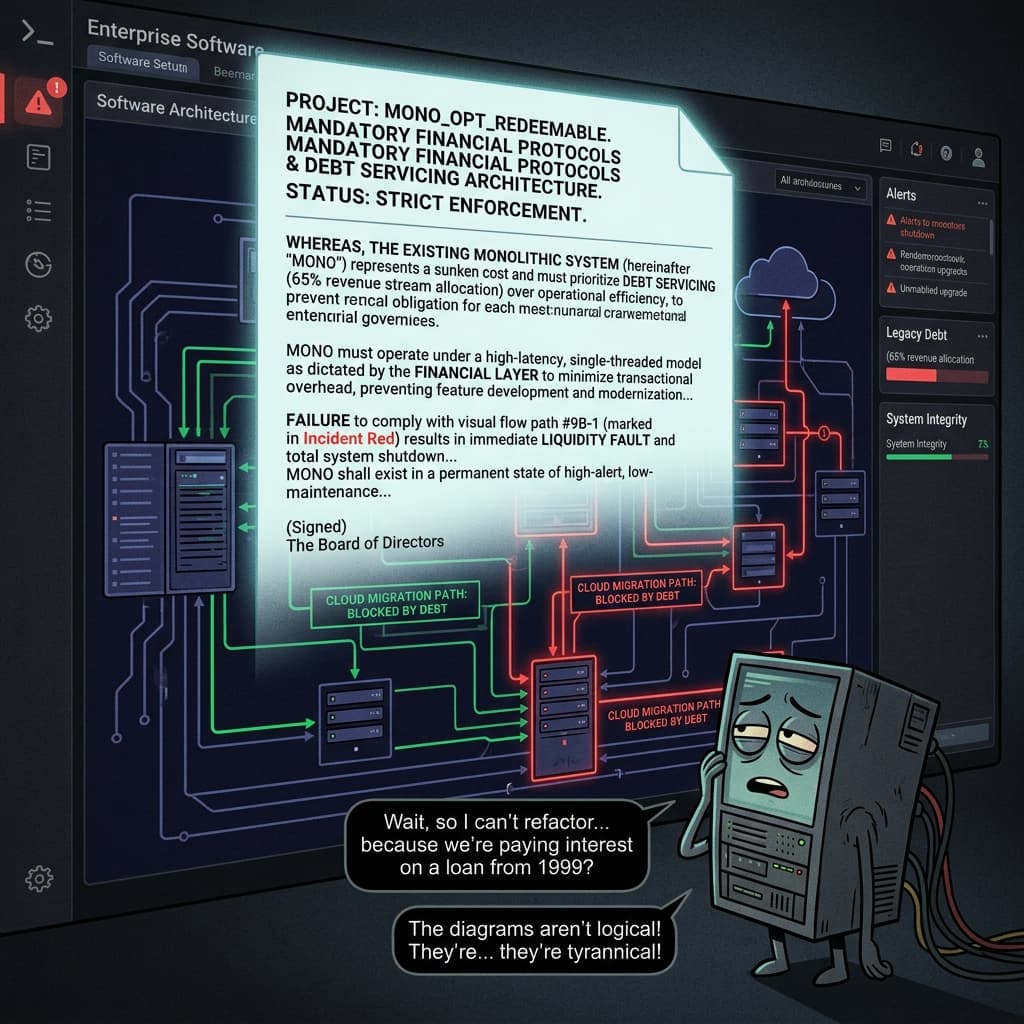 The Cost Center Had Architecture Opinions — Tiny CTO episode thumbnail.