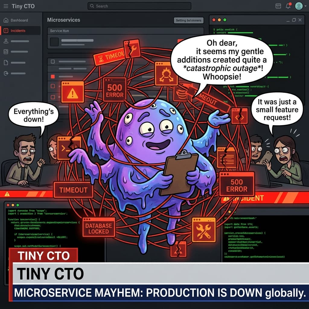 Microservice'ler Masum Değildi — Tiny CTO episode thumbnail.