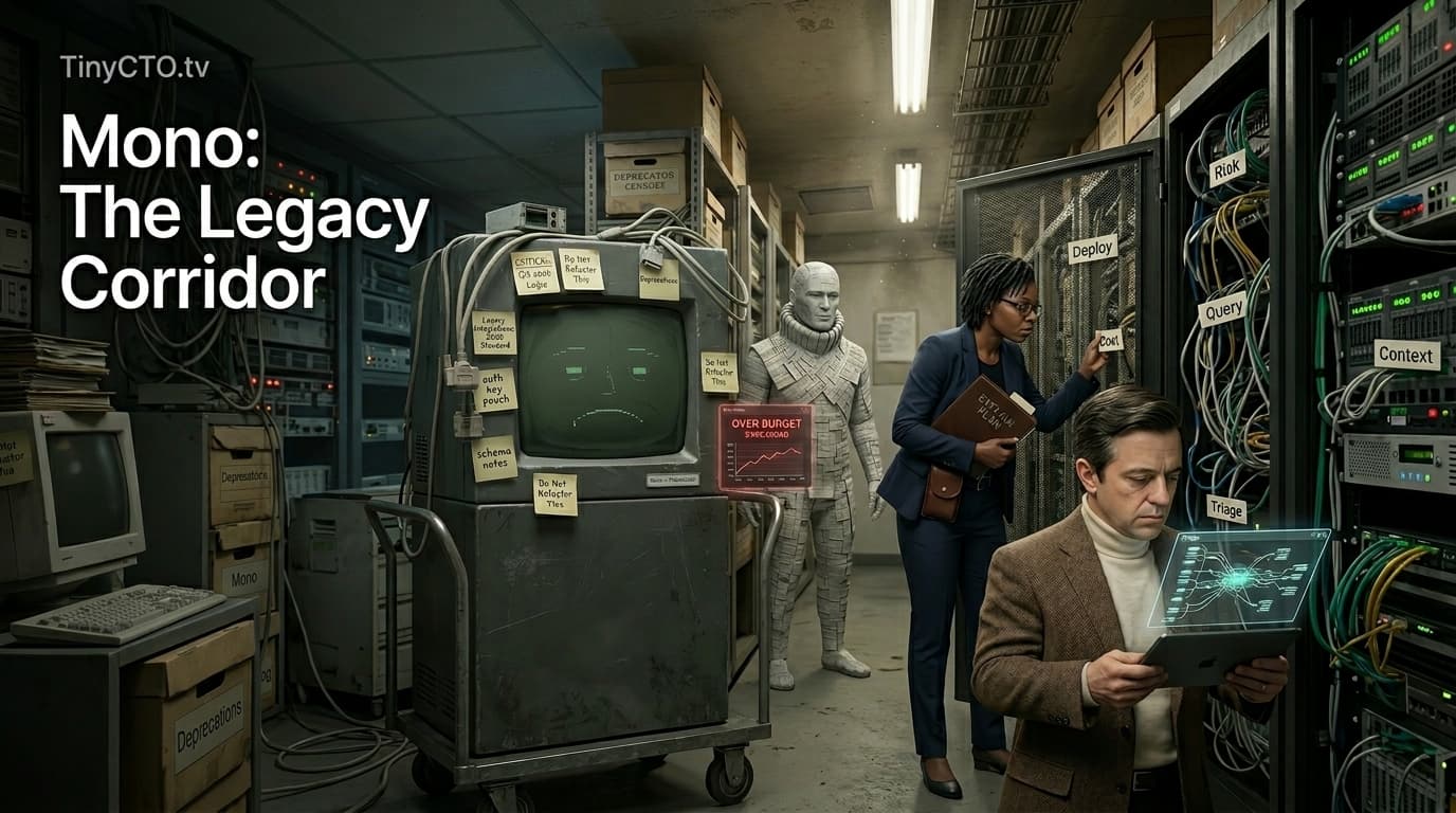Mono: The Legacy Corridor — Interactive Technical Parables from TinyCTO.tv The Chaos Stack.