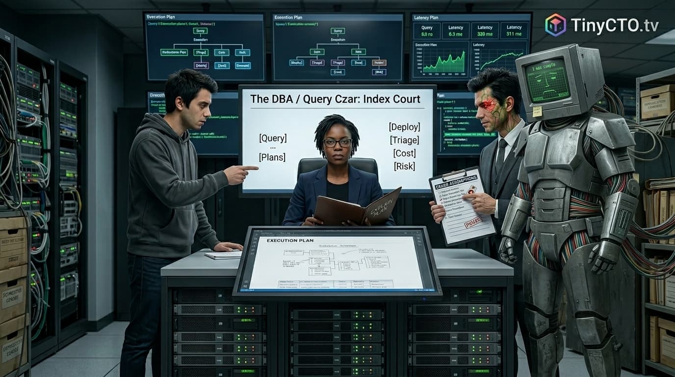 The DBA / Query Czar: Index Court — Interactive Technical Parables from TinyCTO.tv The Chaos Stack.