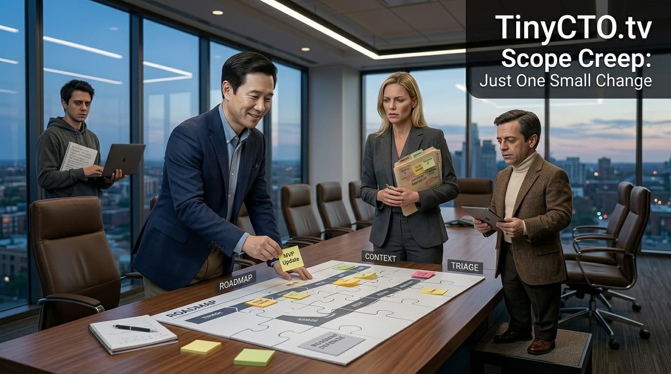 Scope Creep: Just One Small Change — Interactive Technical Parables from TinyCTO.tv The Chaos Stack.