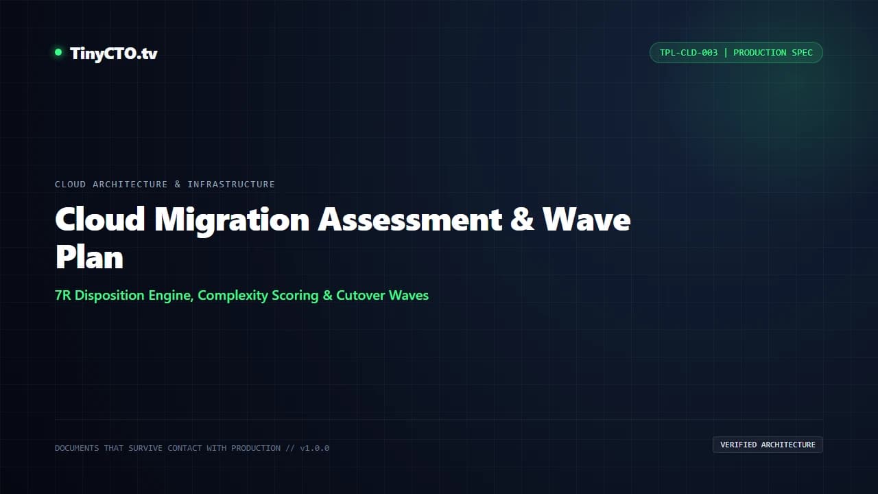 Cloud Migration Assessment & Wave Plan blueprint visual card