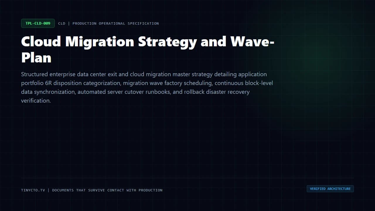 Cloud Migration Strategy and Wave-Plan blueprint visual card