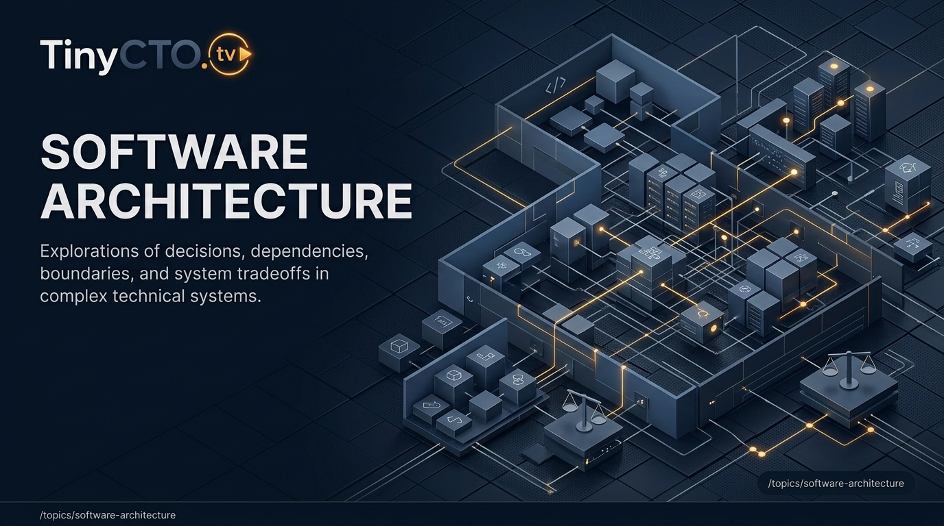 TinyCTO.tv topic card for software architecture